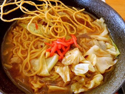 Yakisoba in soup